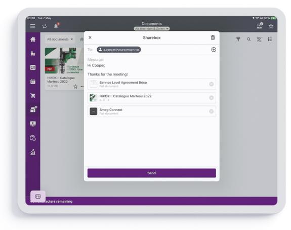 Smartsales document sharing