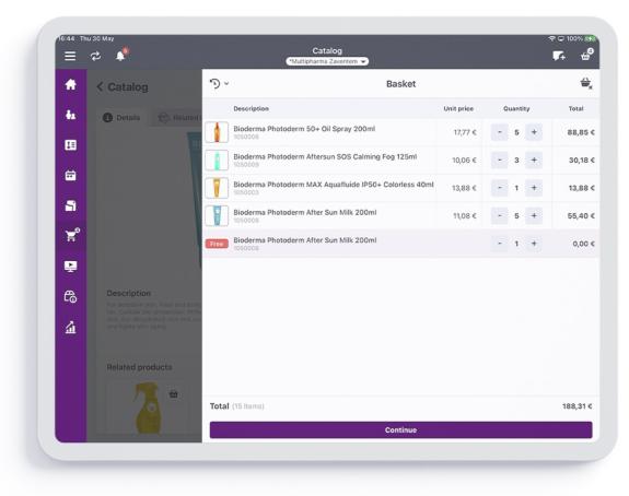 Smartsales medical catalogue